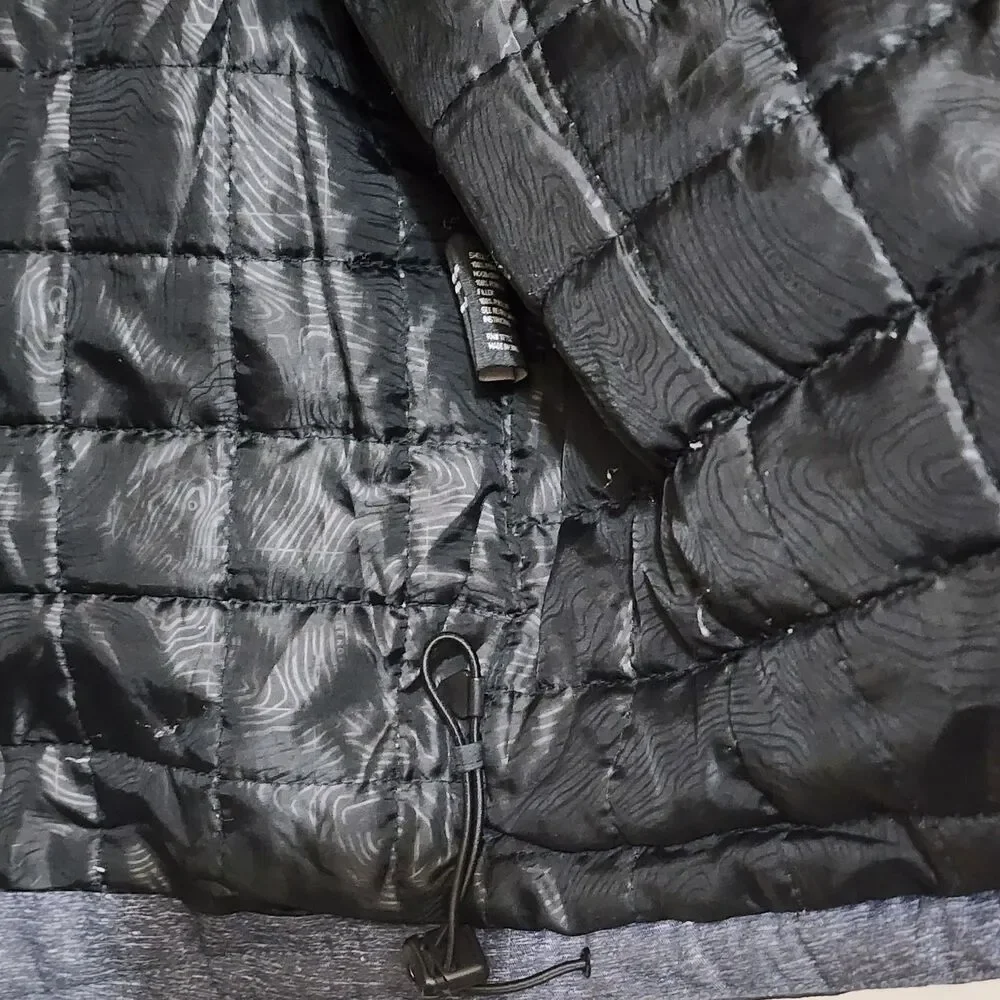 Zero Xposur Mens Large Black Heather Gray Softshell Zip Up Mid Weight Coat
